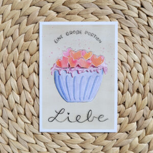 Postkarte "Portion Liebe"