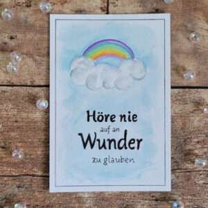 Postkarte "an Wunder glauben"