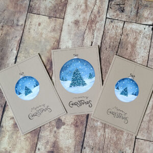 Kartenset "Schneekugeln"