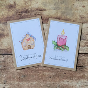 Kartenset "Weihnachtsmotive"