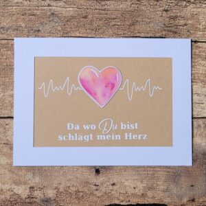 Bild "Herzschlag" handgemalt