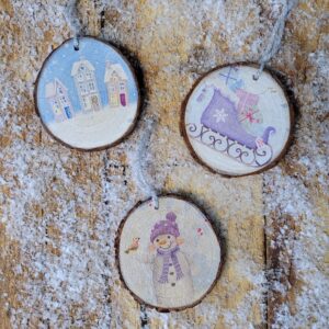 Set Holzanhänger "Winter"