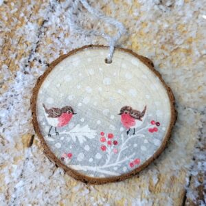 Holzanhänger "Vogelmotiv"