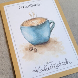 Einladungskarte "Kaffeklatsch"