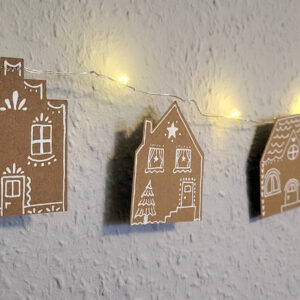 Wimpelkette "Lebkuchen-Häuser"