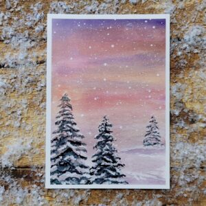 Postkarte "Schneehimmel"